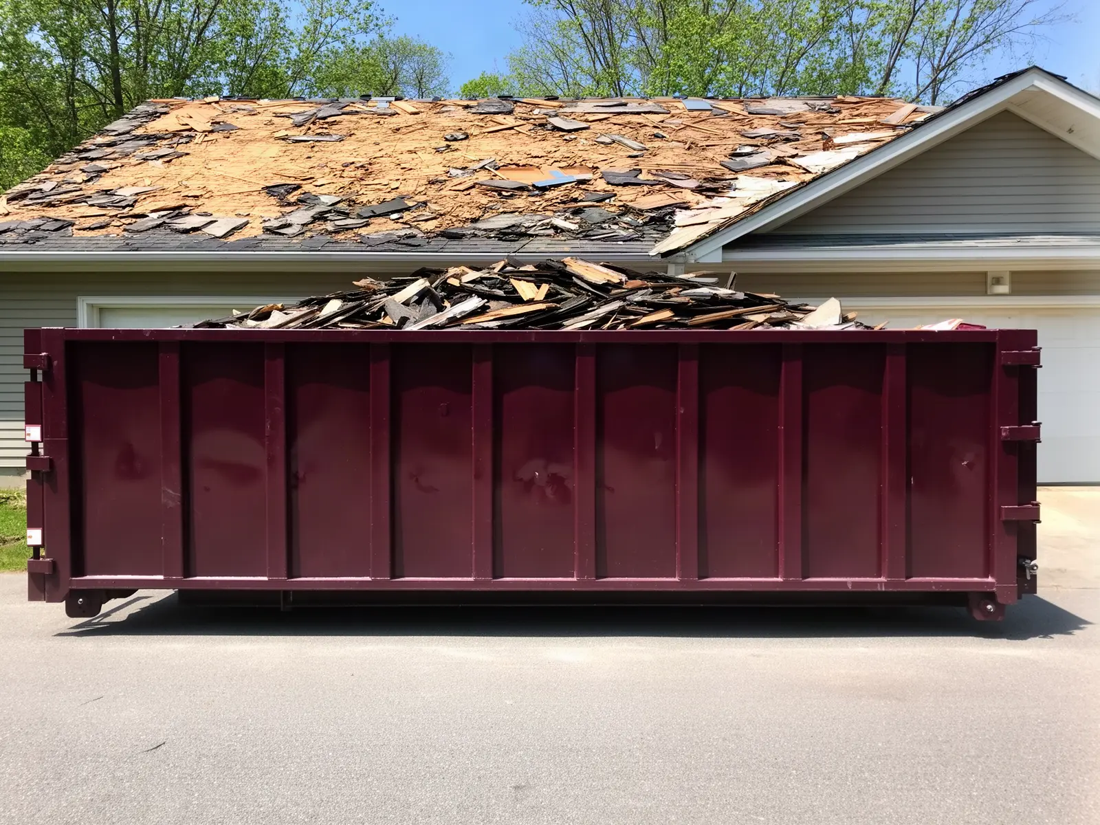 Roll-off dumpster from Elbow Grease Dumpster Rental LLC in Birmingham, AL